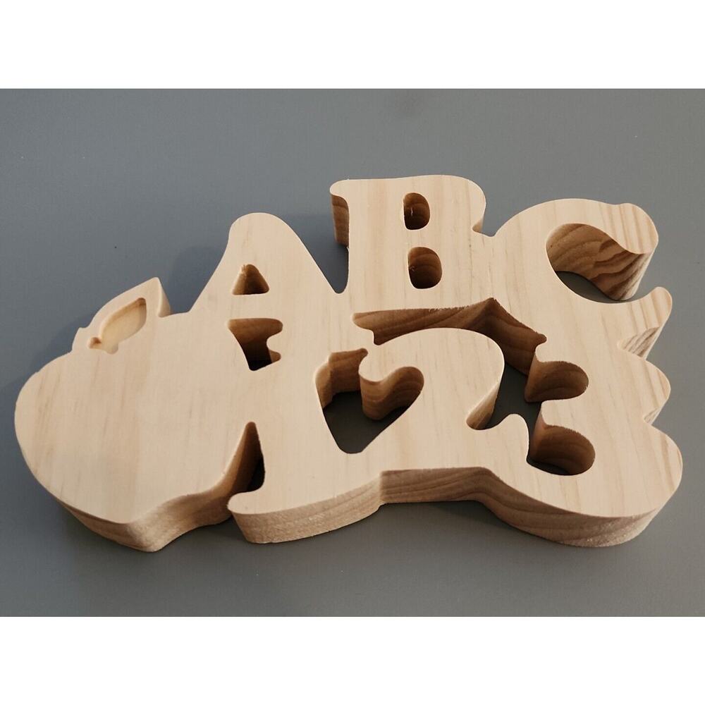 Mondo Llama Paintable Wood Craft Block Cutouts ABC123